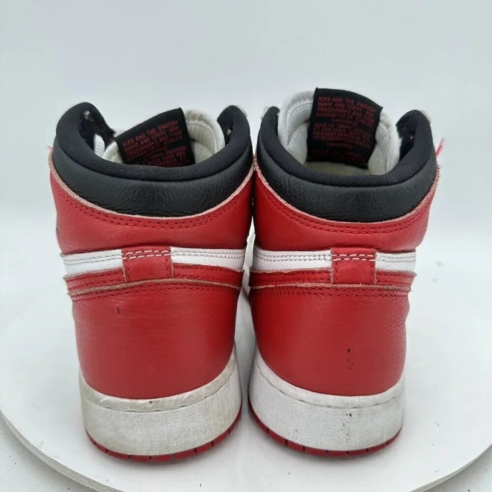 Nike Air Jordan 1 Retro High Youth Size 7Y Women 8.5 575441-161 Red White Shoes